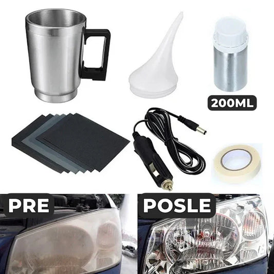 Set za reparaciju farova automobila | Polimerizacija i obnova sočiva za bolju vidljivost