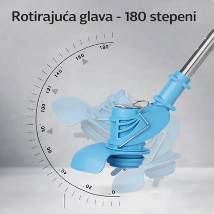 Aku Trimer sa 2 baterije + Točkovi + Set alata