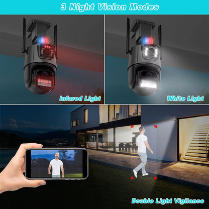 HWEN 8MP 4MP WiFi IP kamera sa alarmom i dualnim ekranom: Sigurnosno rešenje za moderni dom
