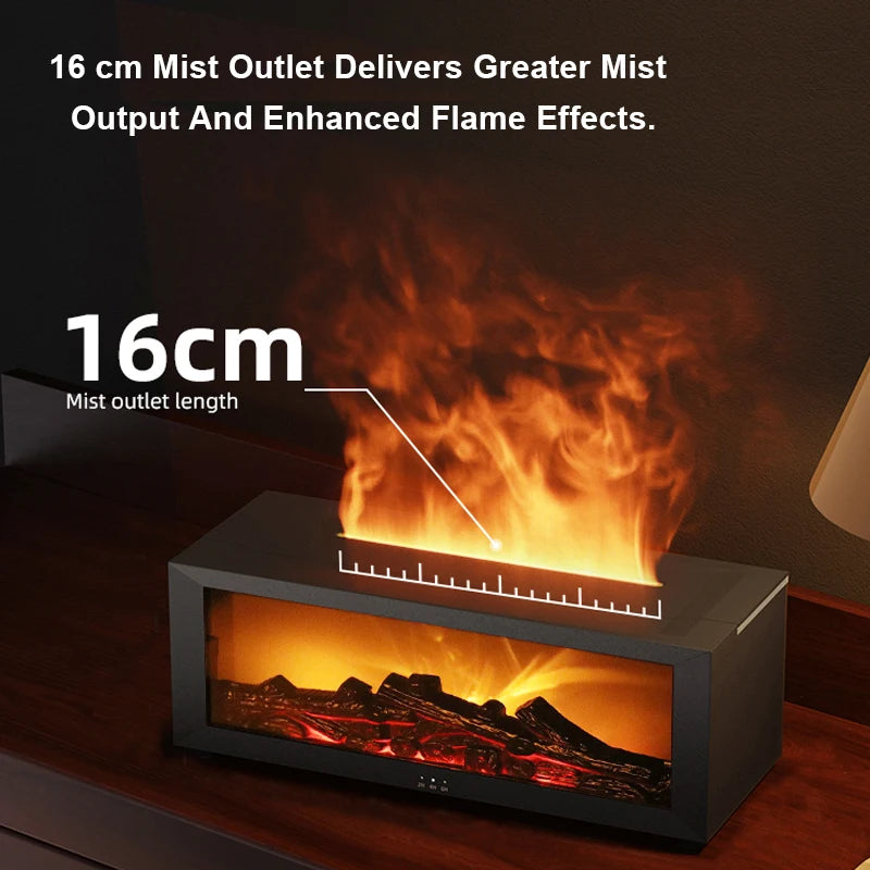 3D Kamin Difuzer – Aromatični Ovlaživač Vazduha sa Efektom Plamena