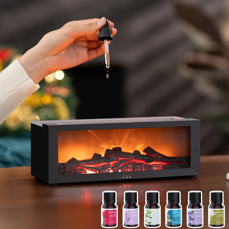 3D Kamin Difuzer – Aromatični Ovlaživač Vazduha sa Efektom Plamena