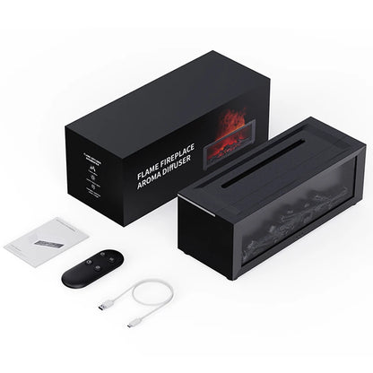 3D Kamin Difuzer – Aromatični Ovlaživač Vazduha sa Efektom Plamena